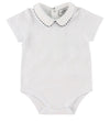 Emporio Armani Set - Romper/Tuinbroek/Bolleaht - Wit - Emporio Armani - 6 mnd - Rompers Korte Mouw