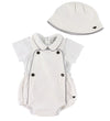 Emporio Armani Set - Romper/Tuinbroek/Bolleaht - Wit - Emporio Armani - 6 mnd - Rompers Korte Mouw