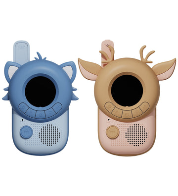 The Zoofamily Walkie-talkies - Wasbeer & Deer - Blauw/Bruin - The Zoofamily - OneSize - Knuffels