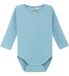 Huttelihut Romper l/s - Rib - Modaal/Katoen - Windwaarts Blue - Huttelihut - 1 jaar (80) - Rompers Lange Mouw
