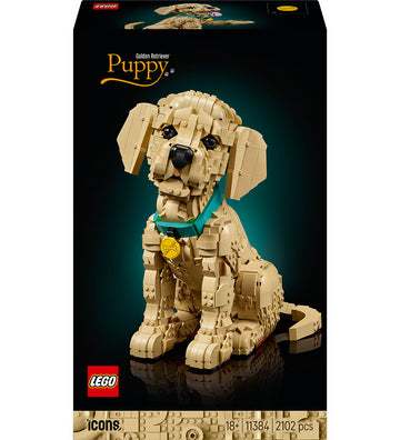 LEGO® Icons - Golden Retriever-puppy 11384 - 2102 Onderdelen - LEGO® - OneSize - Blokken