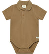 En Fant Romper s/s - Polo - Pique - Tijgeroog - En Fant - 74 - Rompers Korte Mouw