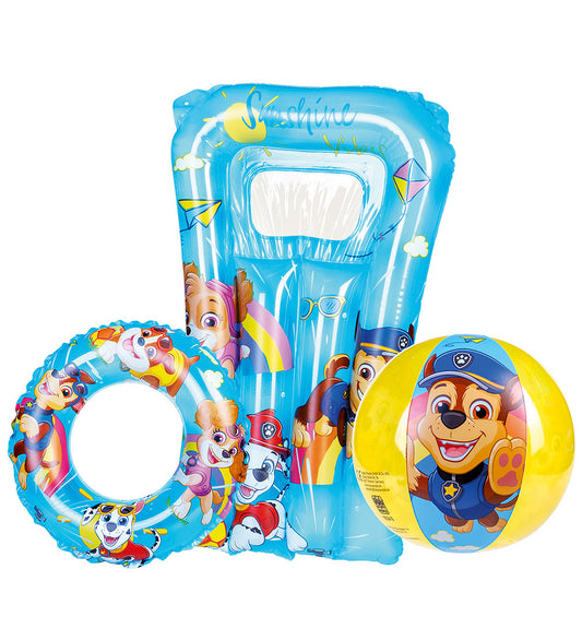 Paw Patrol Badspeelgoed-Set - Luchtbed/Zwemband/Strandbal - Paw Patrol - OneSize - Badspelletjes