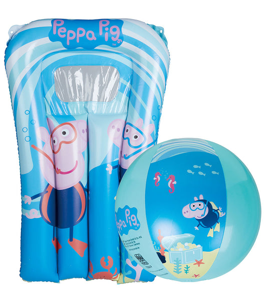 Peppa Pig Badspeelgoed-Set - Luchtbed/Strandbal - Gurli Gris - OneSize - Badspelletjes