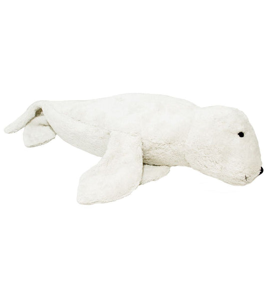 Senger Naturwelt Verwarmingskussen - Groot - 63 cm - Zegel - Wit - Senger Naturwelt - OneSize - Knuffels