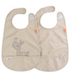 Done by Deer Slabbetjes - 2-pack - Lalee - Zand - Done by Deer - OneSize - Slabbetjes