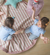 Play&Go Speelmat - Ø140 - Strepen Nieuw Roze - Play&Go - OneSize - Speelmaten