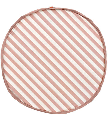 Play&Go Speelmat - Ø140 - Strepen Nieuw Roze - Play&Go - OneSize - Speelmaten