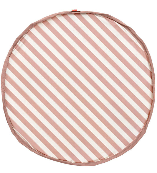 Play&Go Speelmat - Ø140 - Strepen Nieuw Roze - Play&Go - OneSize - Speelmaten
