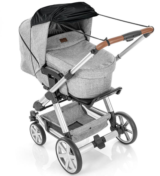 Reer Zonnenscherm Naar Kinderwagen - UV50+ - Zwart - Reer - OneSize - Zonnenscherm voor kinderwagens
