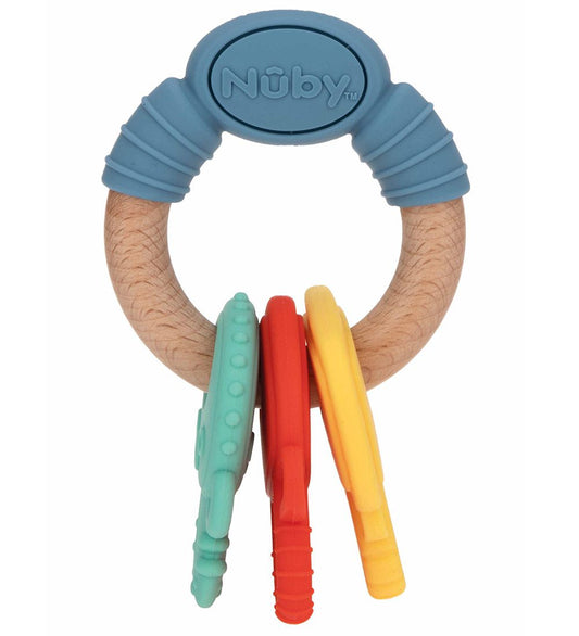 Nuby Bijtring - Hout/Silicone - Nuby - OneSize - Bijtringen