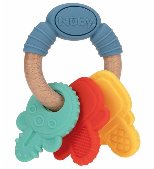 Nuby Bijtring - Hout/Silicone - Nuby - OneSize - Bijtringen