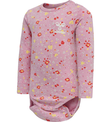 Hummel Romper l/s - hmlMira - Heather Rose - Hummel - 74 - Rompers Lange Mouw