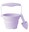 Scrunch Opvouwbaar Emmer m. Schep - 11x9 cm - Light Dusty Purple - Scrunch - OneSize - Emmers