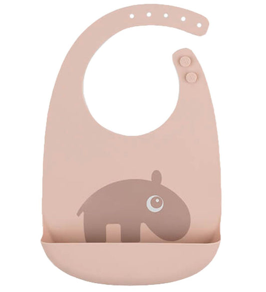 Done by Deer Slab met voedselopvanger - 2-pack - Silicone - Ozzo - Done by Deer - OneSize - Slabbetjes