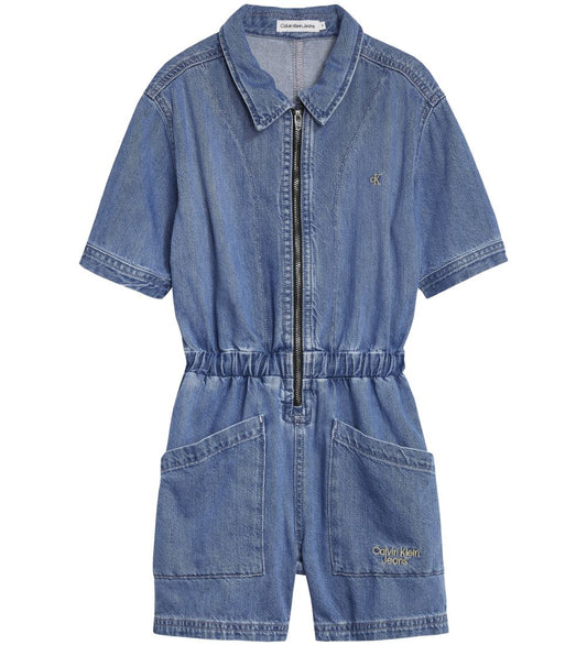 Calvin Klein Jumpsuit - Soft Denim - Light Denim - Calvin Klein - 16 jaar (176) - Jumpsuits