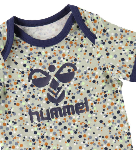 Hummel Romper s/s - hmlMADS - Desert Sage - Hummel - 68 - Rompers Korte Mouw
