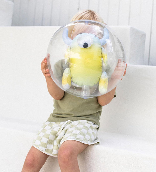 SunnyLife Strandbal - 32 cm - 3D - Monty De Monster - SunnyLife - OneSize - Strandballen