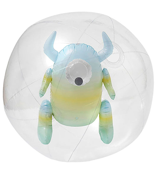 SunnyLife Strandbal - 32 cm - 3D - Monty De Monster - SunnyLife - OneSize - Strandballen