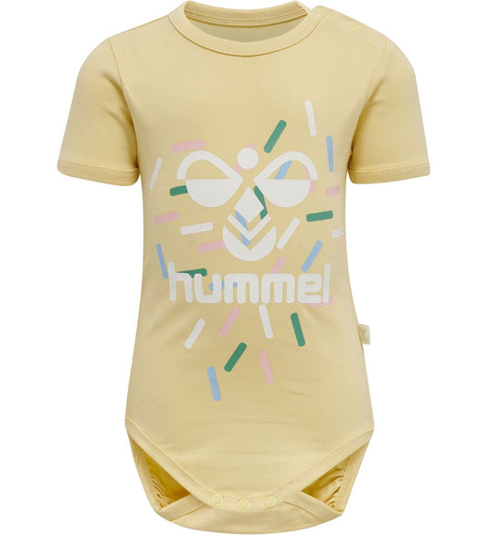 Hummel Romper s/s - hmlLAKE - Italiaans Straw - Hummel - 68 - Rompers Korte Mouw