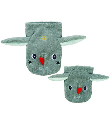 Lilliputiens Washandje -2-pack - Joe - Groen - Lilliputiens - OneSize - Washandjes
