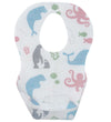 Mininor Wegwerpslabbetje - 3-lag - 10-pack - Wit m. Dier - Mininor - OneSize - Slabbetjes