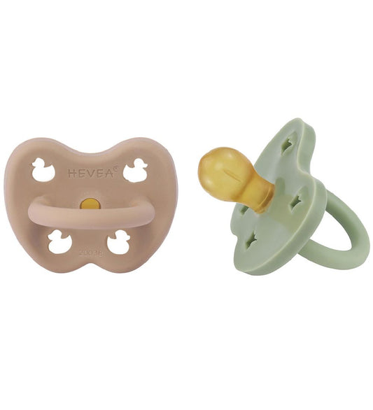 Hevea Fopspenen - 3-36 mnd. - 2-pack - Natuurlijk Rubber - Tan B - Hevea - 3-36 mnd - Fopspenen