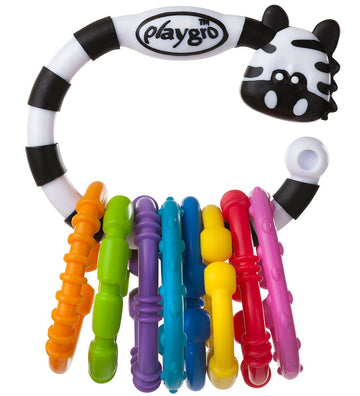 Playgro Ophangringen - 9 stk - Zebra - Playgro - OneSize - Hangspeeltjes