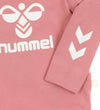 Hummel Romper l/s - hmlMarie - Dusty Rose m. Logo - Hummel - 62 - Rompers Lange Mouw