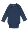 Hummel Romper l/s - hmlSteen - Ensign Blue m. Logo - Hummel - 1 jaar (80) - Rompers Lange Mouw
