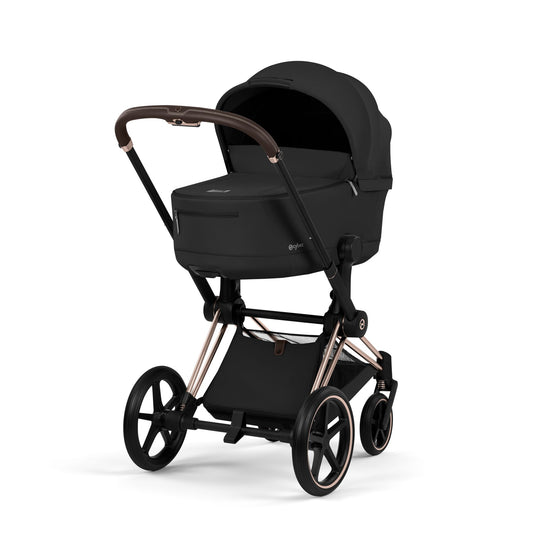 Kinderwagen Cybex Priam 5 Comfort Sepia Black/Rosegold incl. Foldable Carrycot