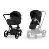 Kinderwagen Cybex Priam 5 Comfort Matt Black/Sepia Black incl. Foldable Carrycot