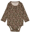 Wheat Romper l/s - Liv - Dry Dennenbloemen - Wheat - 68 - Rompers Lange Mouw