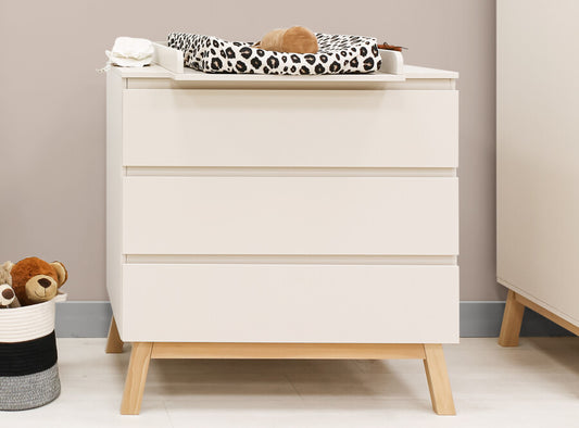 Commode met 3 laden Saba Dune/Naturel