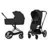 Kinderwagen Cybex Priam 5 Comfort Matt Black/Sepia Black incl. Foldable Carrycot