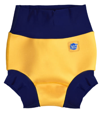 Splash About Zwemluier - Happy Nappy Nieuw - Geel/Navy - Splash About - 6-12 mnd - Zwemluiers