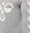 Hummel Romper l/s - hmlFlipper - Grijs Gevlekt - Hummel - 62 - Rompers Lange Mouw