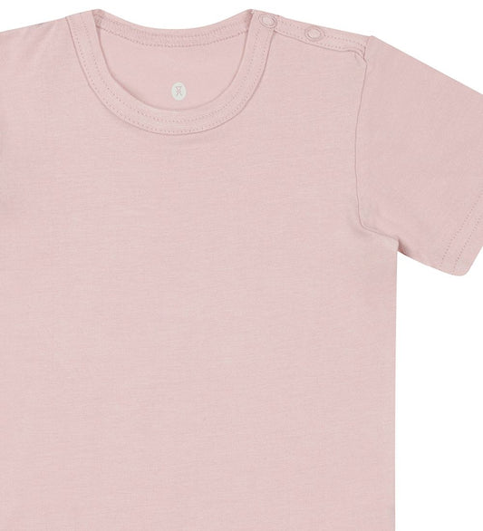 JBS Romper s/s - Bamboe - Roze - JBS - 1 jaar (80) - Rompers Korte Mouw