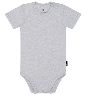 JBS Romper s/s - Bamboe - Grijs - JBS - 74 - Rompers Korte Mouw