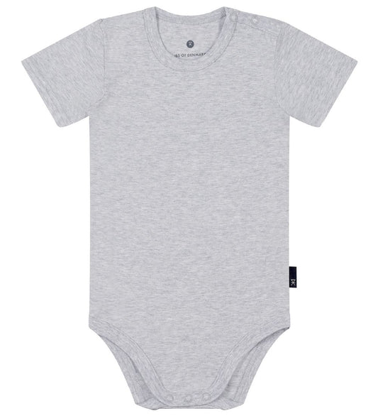 JBS Romper s/s - Bamboe - Grijs - JBS - 74 - Rompers Korte Mouw