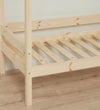 Hoppekids Huisbed - Eco Comfort - 166x175x76 cm - Natural Hout - Hoppekids - OneSize - Bedden