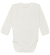 Fixoni Wikkelromper l/s - Rib - Gardenia m. Print - Fixoni - 74 - Rompers Lange Mouw