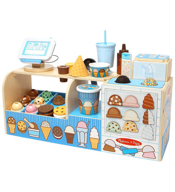 Melissa & Doug Speelset - Ijswinkel - Hout - Melissa & Doug - OneSize - Speelgoedeten