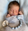Jack o Juno Speenketting - Pale Grey/Dark Grey - Jack o Juno - OneSize - Speenkettingen