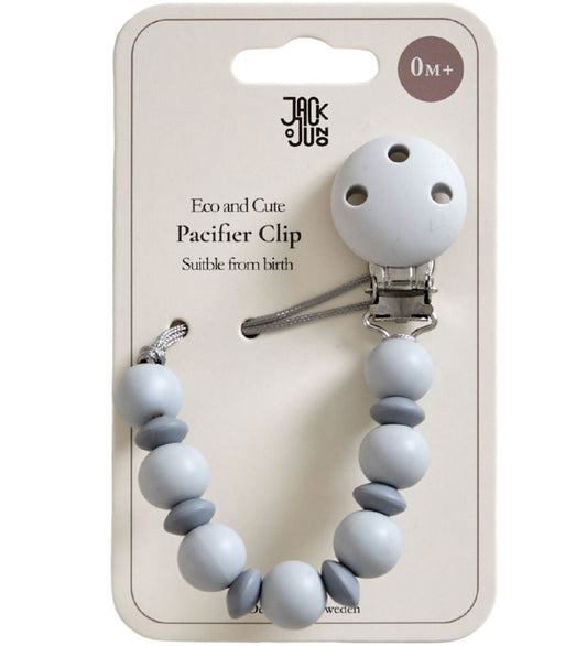 Jack o Juno Speenketting - Pale Grey/Dark Grey - Jack o Juno - OneSize - Speenkettingen