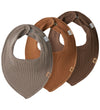 Name It Kwijlsjaaltje - Noos - Rib - NbnYvetti - 3-pack - Mustan - Name It - OneSize - Kwijlsjaaltjes