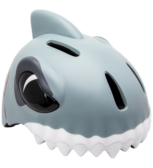 Crazy Safety Fietshelm - Shark - Grey - Crazy Safety - 51-54 cm - Fietshelmen