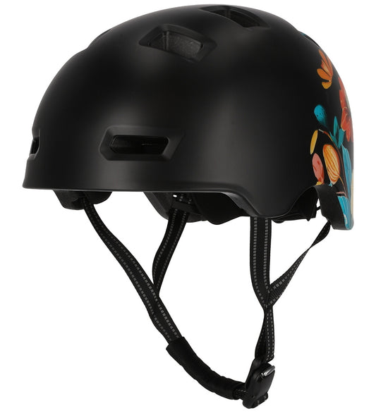 Crazy Safety Fietshelm - Rampage Flower - M - Wortels - Crazy Safety - 54-57 cm - Fietshelmen