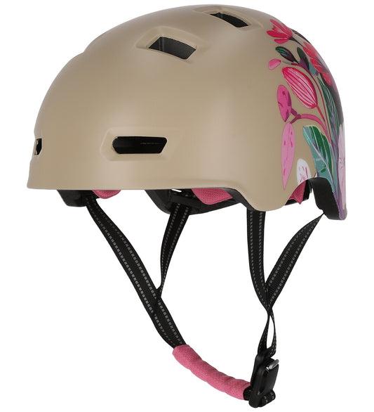 Crazy Safety Fietshelm - Razernij Flower - M - Waar - Crazy Safety - 54-57 cm - Fietshelmen