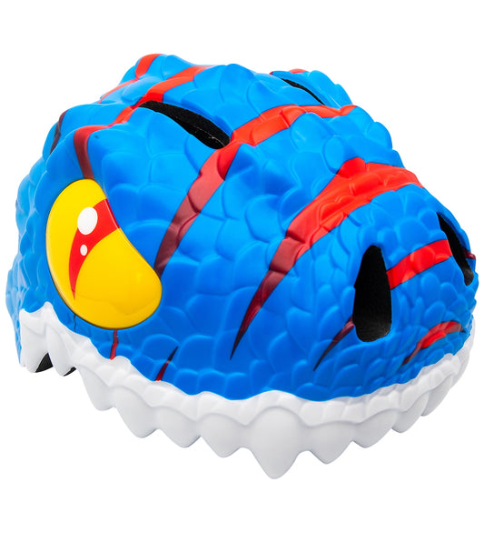 Crazy Safety Fietshelm - Dino - S - Blue - Crazy Safety - 51-54 cm - Fietshelmen